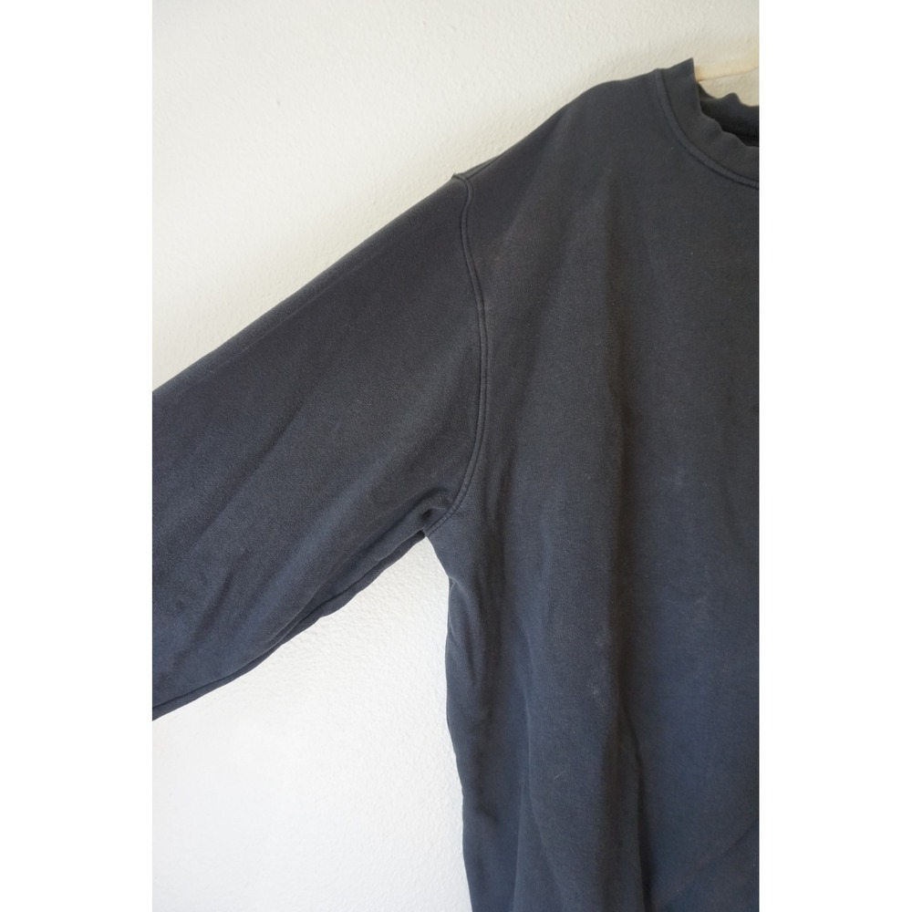 Nike VTG Y2K Sweatshirt Cotton Blend Oversized Streetwear Faded Black XXL - Picture 3 of 6